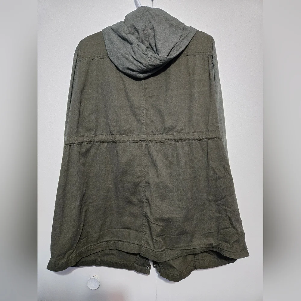Torrid Olive and Gray Utility Jacket - Picture 7 of 7